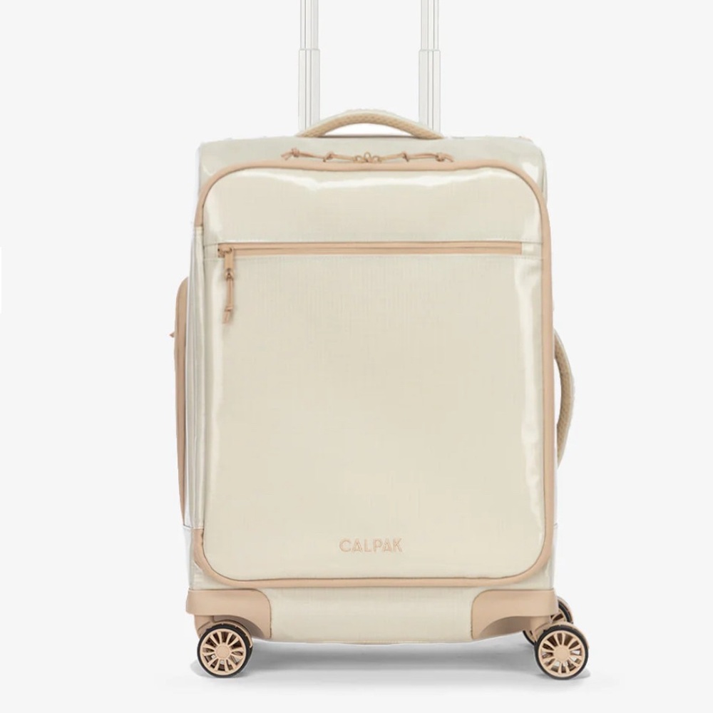 Calpak Terra 35L Soft-Sided Carry-On Luggage in White Sands